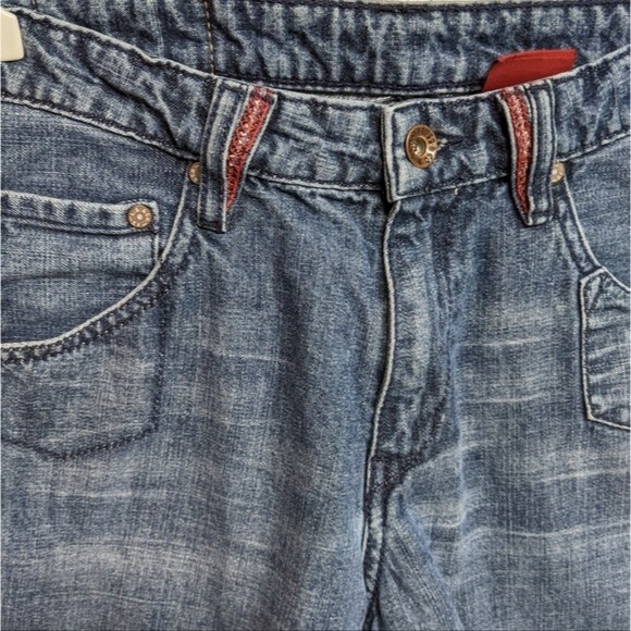 Levi's Shorts Girl 12 Denim Cutoff Red Tab Jeans Blue Youth 12 - Waist 26" - Picture 3 of 10